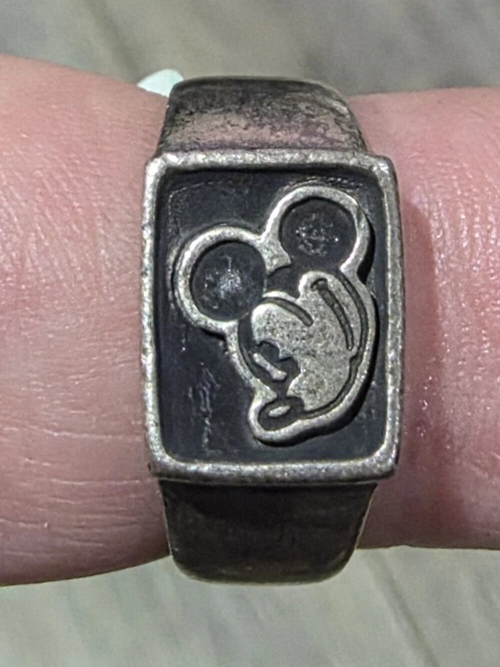 Disney Mickey Mouse Rectangular Face Ring